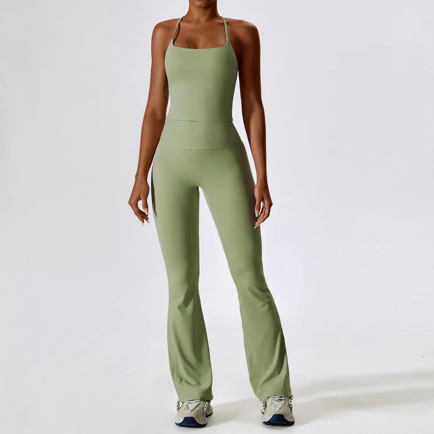 2PCS Women's Seamless Yoga Set Long Sleeve Athletic Legging & Crop Top Sportswear Workout Fitness Gym Sports Suit Winter Workout Clothes