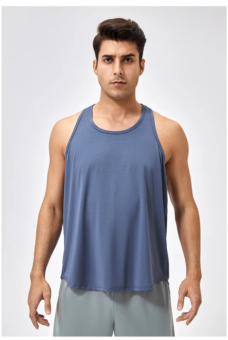 Men's Sleeveless Workout Tank Top – Quick-Dry Gym & Bodybuilding Training Vest