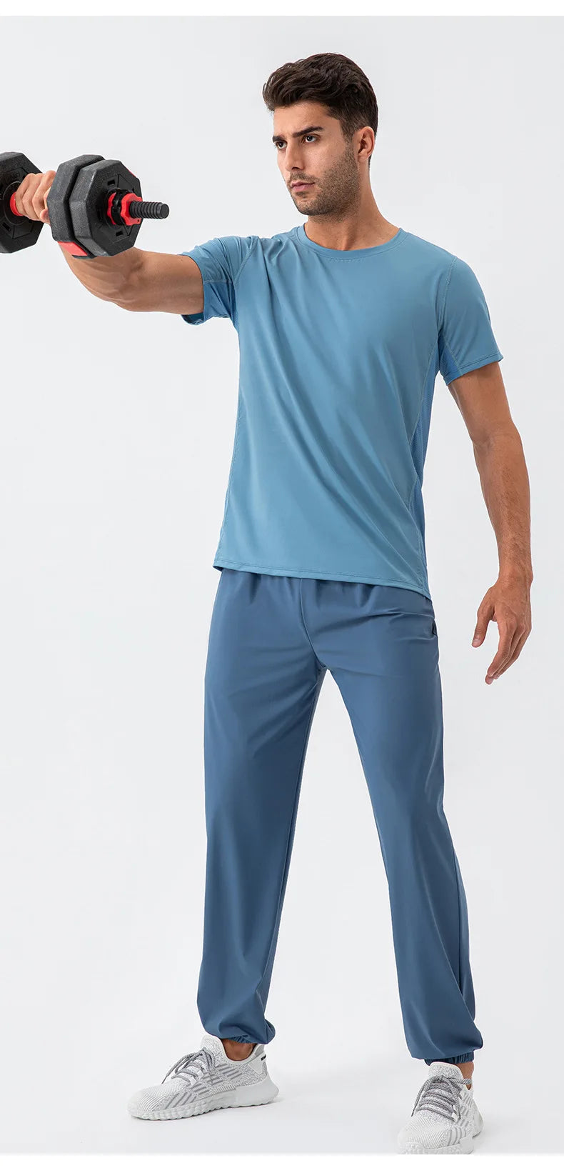 Men's Running Pants Sportswear Summer Jogging Sweatpants Quick Dry Thin Tracksuit Elastic Gym Fitness Sport Trousers Men Slacks