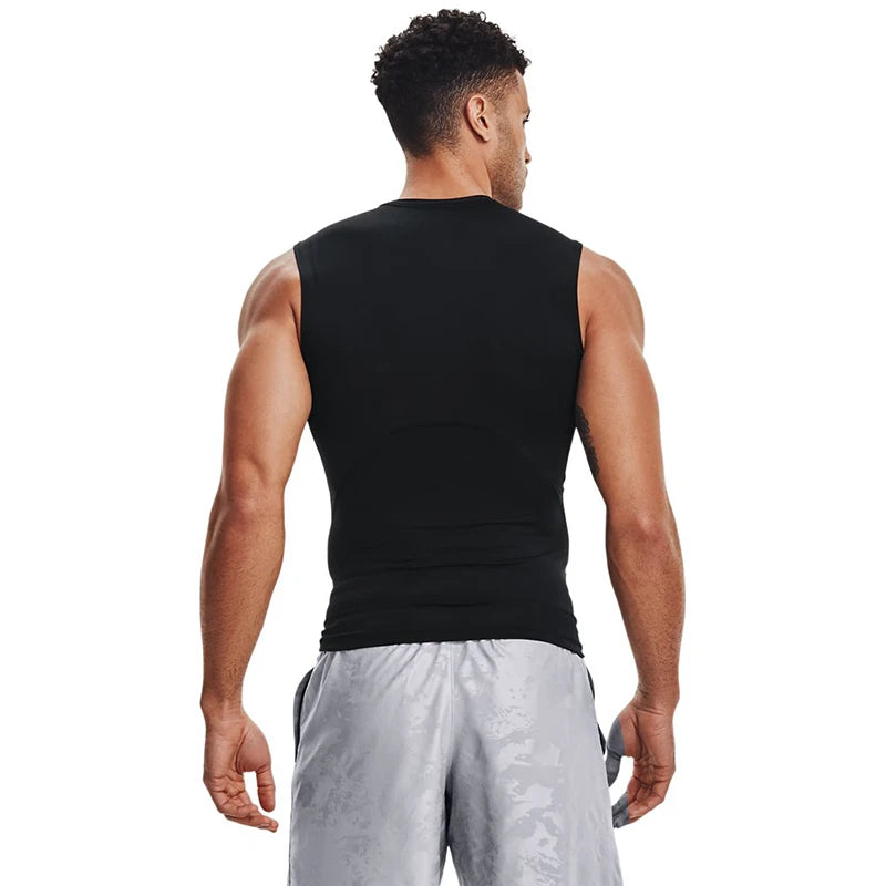 Men’s Compression Tank Top – Quick Dry Sleeveless Gym & Workout Vest