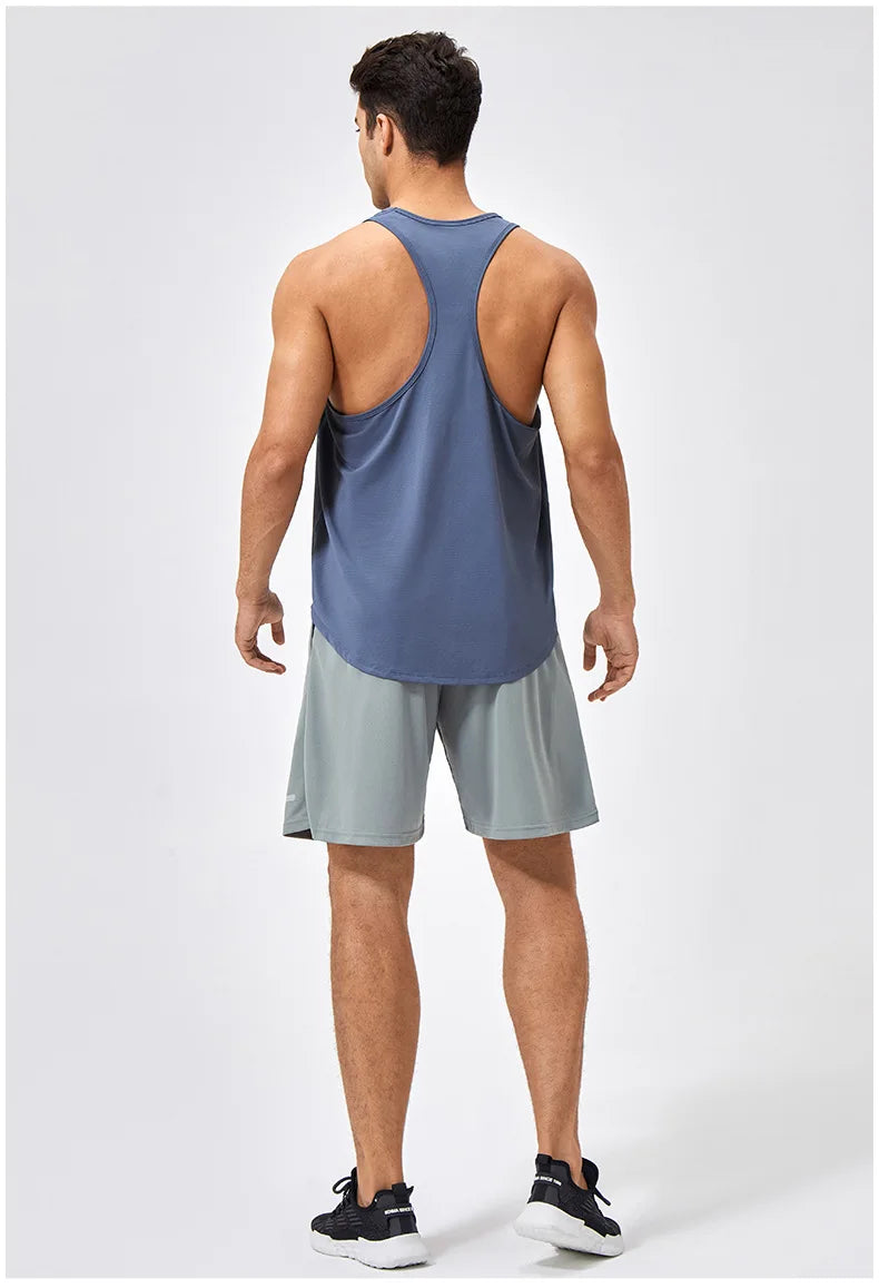Men's Sleeveless Workout Tank Top – Quick-Dry Gym & Bodybuilding Training Vest