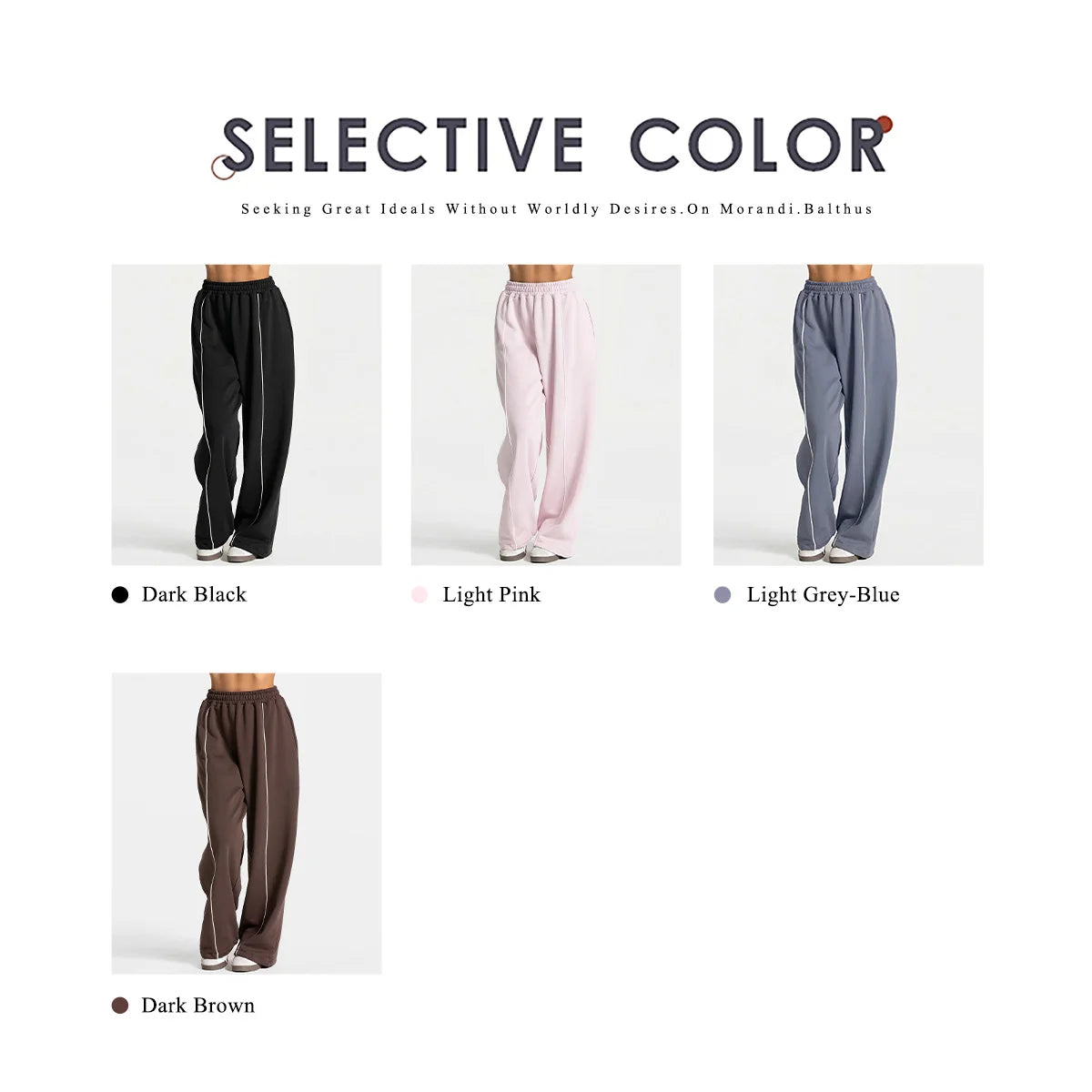 Women’s High Waist Yoga Pants – Wide Leg Casual Sports & Gym Trousers