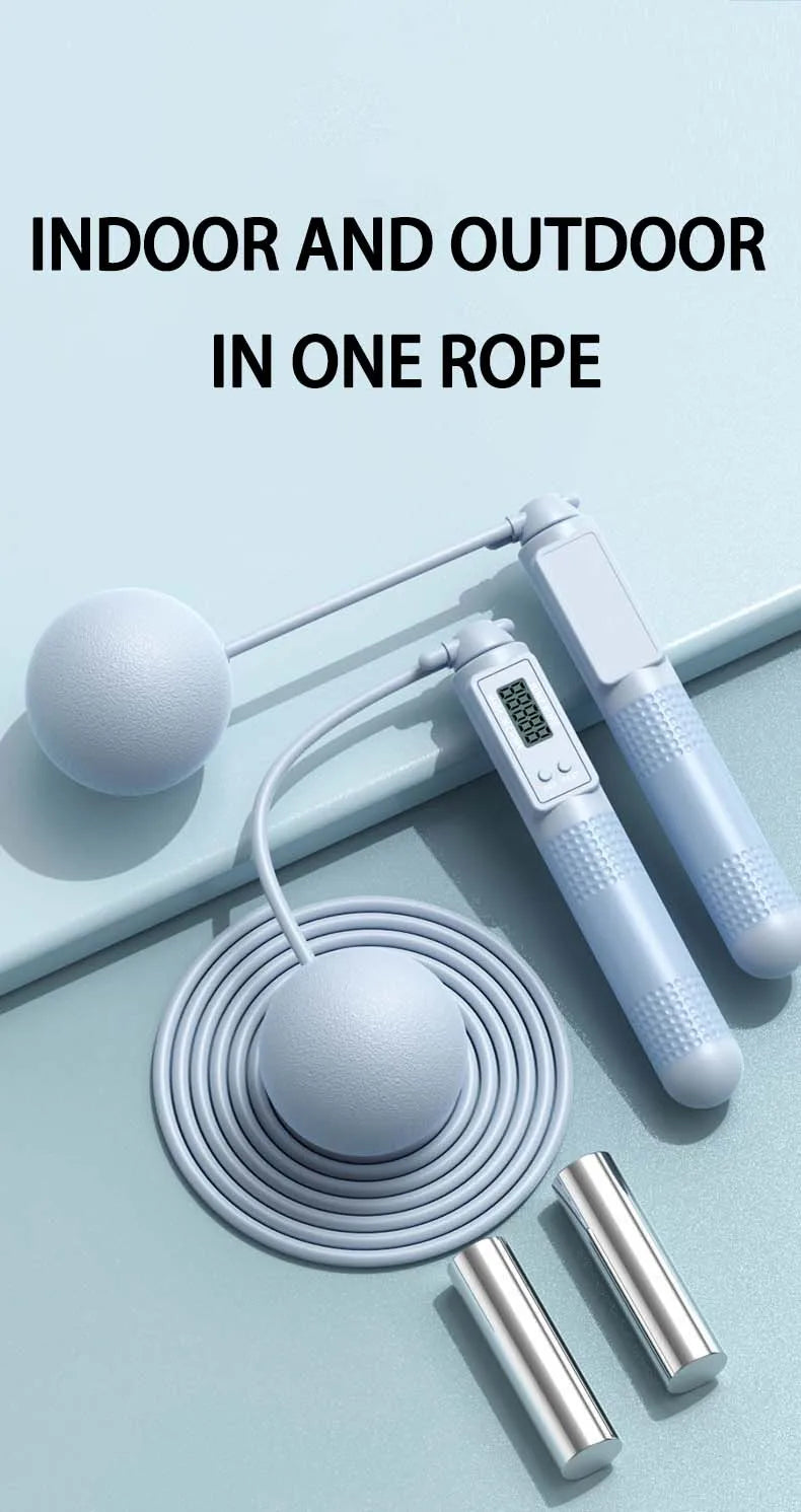 Adjustable Jump Rope with Calorie Counter Smart Fitness Exercise Skipping Rope for Weight Loss Unisex Jump Ropes
