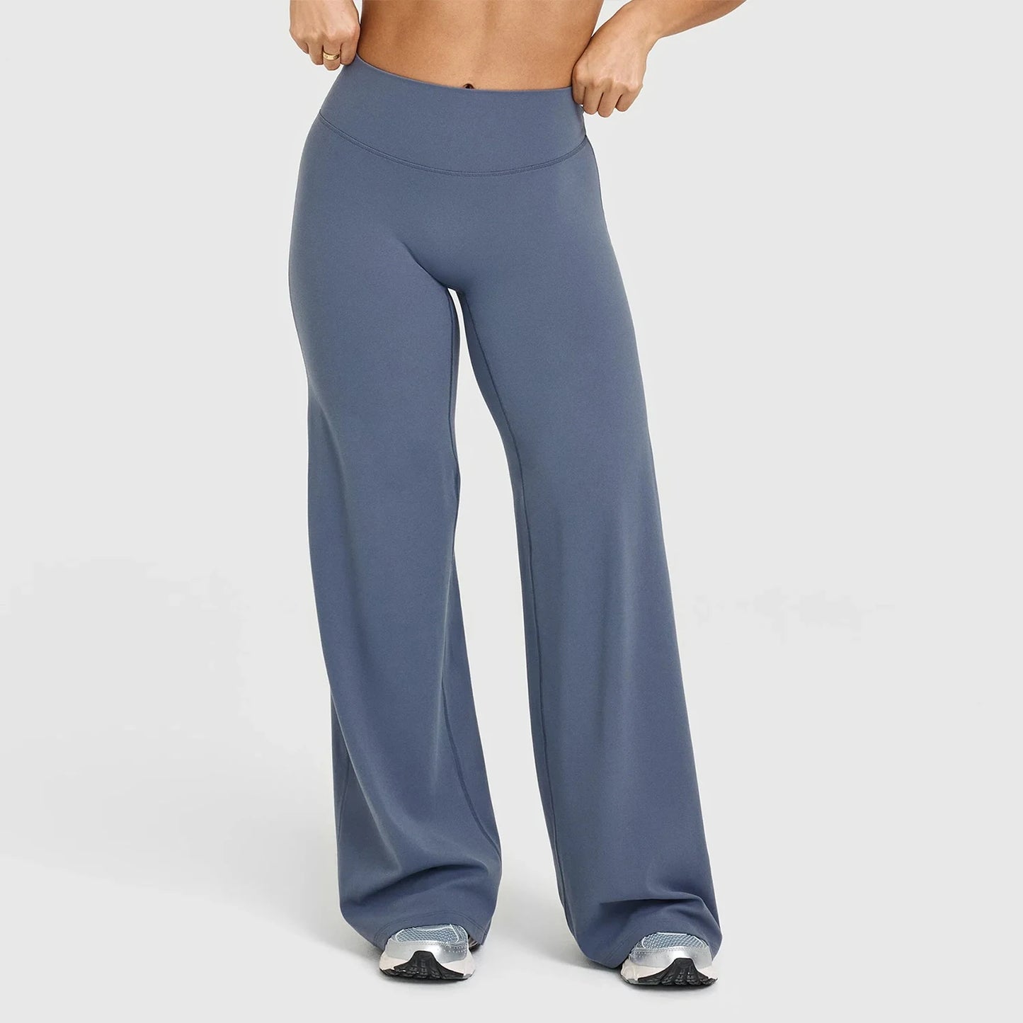 Women's Straight-Leg Yoga Pants – Naked-Feel Wide Leg Sports & Fitness Leggings