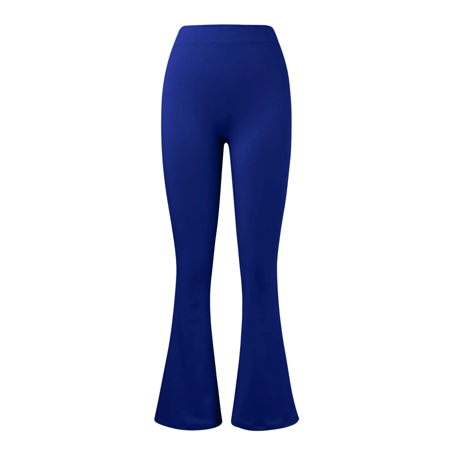 Women’s Micro Horn Flared Leggings – High Waist V-Back Push-Up Gym Pants
