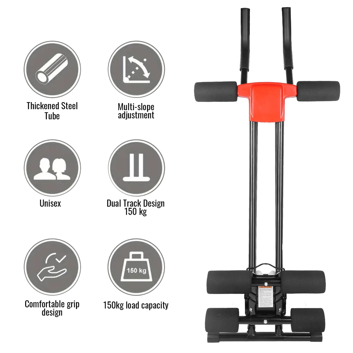 Abdominal Trainer – 5-Gear Adjustable Resistance Core & Full Body Exercise Equipment