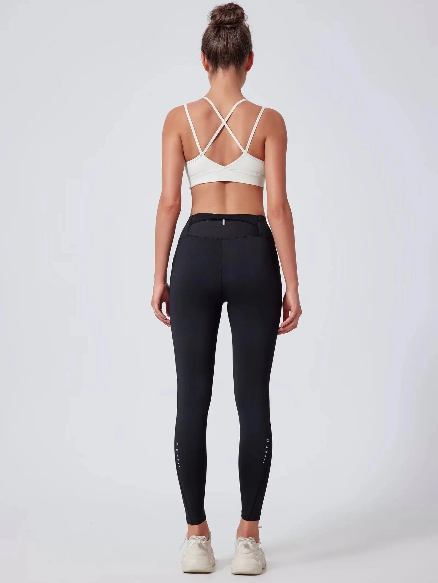 Compression Running Leggings with Pockets – Warm Reflective Sports Tights for Women, Men & Youth