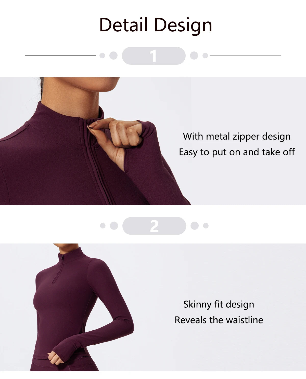 Women's 2-Piece Half-Zip Yoga Set – Long Sleeve Sports Top & Flared Workout Pants