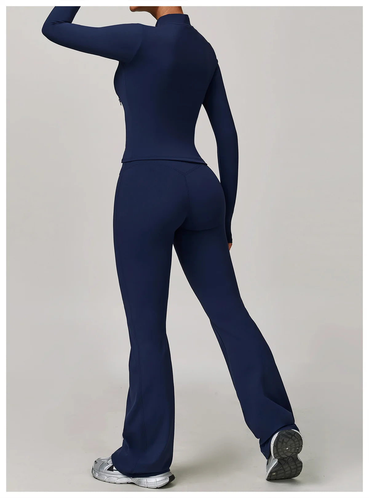 Women's Yoga Sports Set 2/3PCS Gym Workout Tracksuit Long Sleeve Sports Bra Athletic Wear Running Fitness Clothing