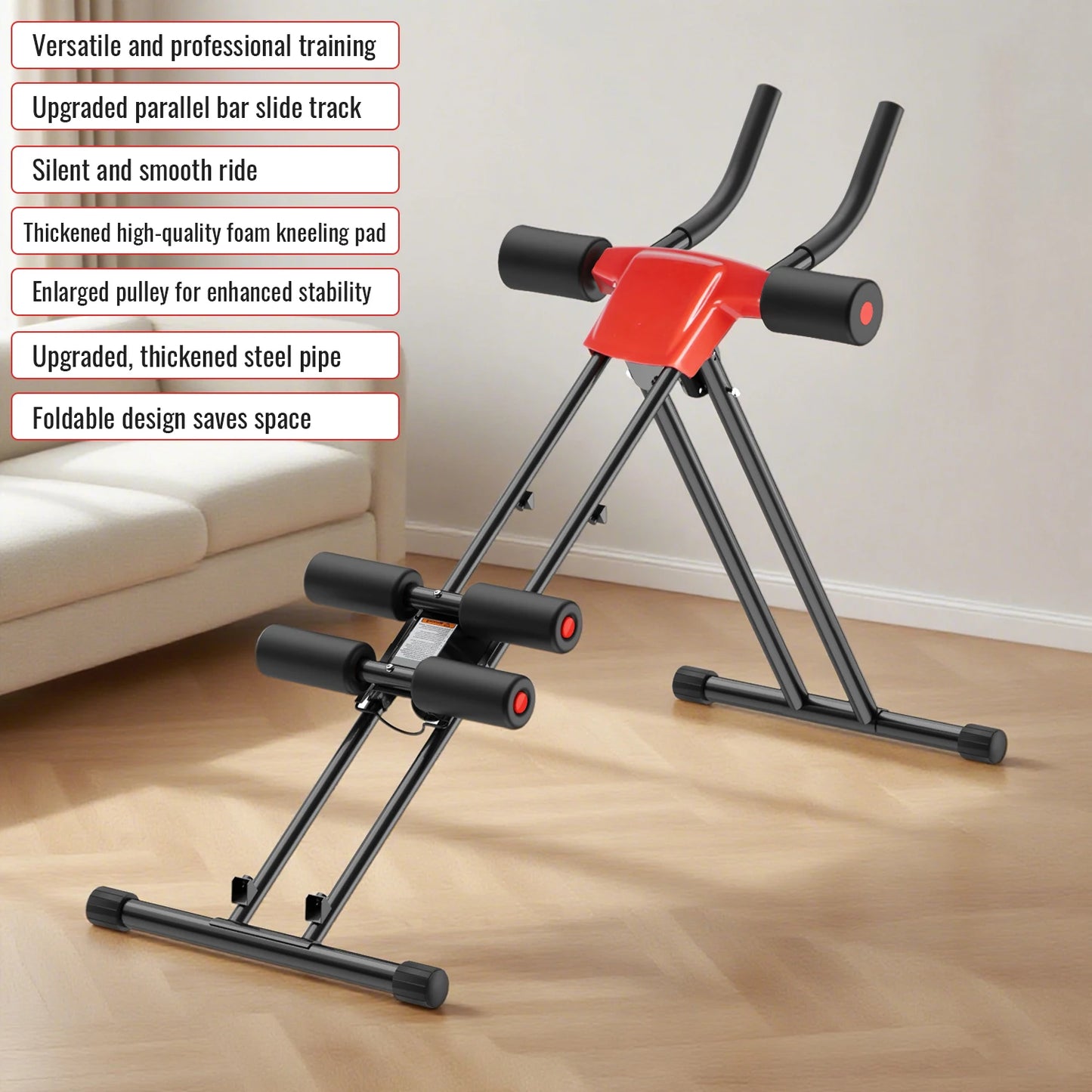 Abdominal Trainer – 5-Gear Adjustable Resistance Core & Full Body Exercise Equipment