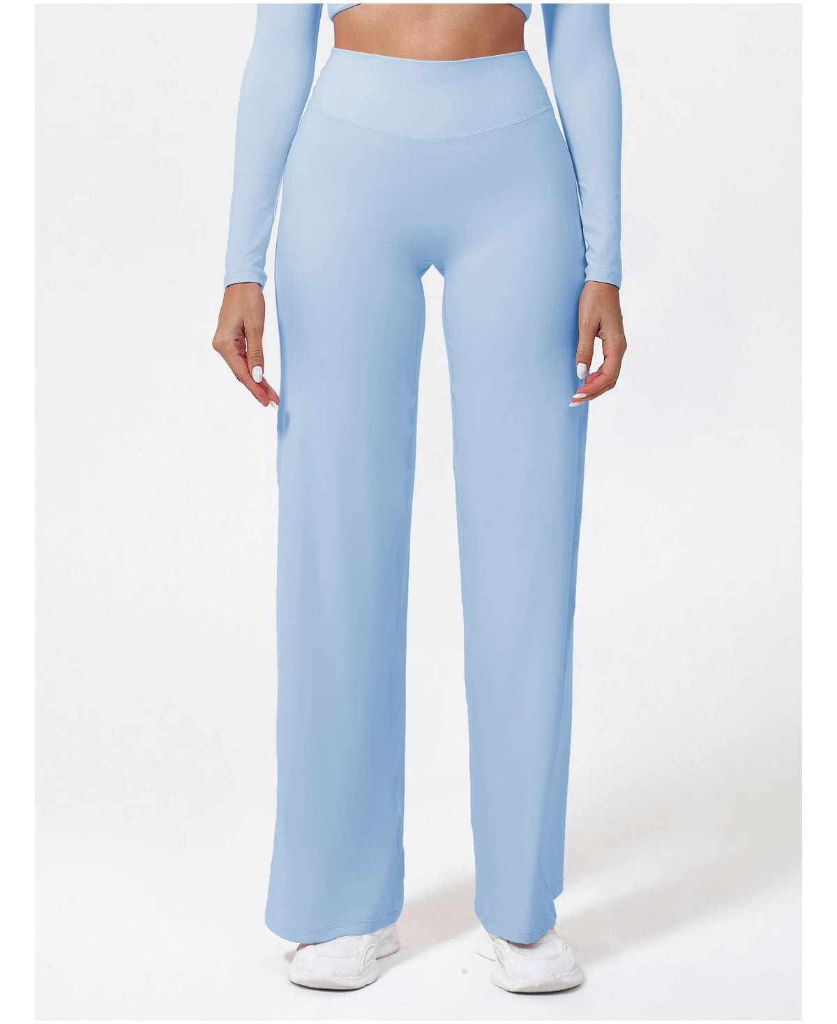 Women's Straight-Leg Yoga Pants – Naked-Feel Wide Leg Sports & Fitness Leggings