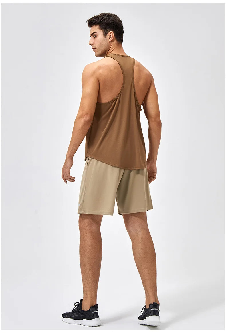 Men's Sleeveless Workout Tank Top – Quick-Dry Gym & Bodybuilding Training Vest