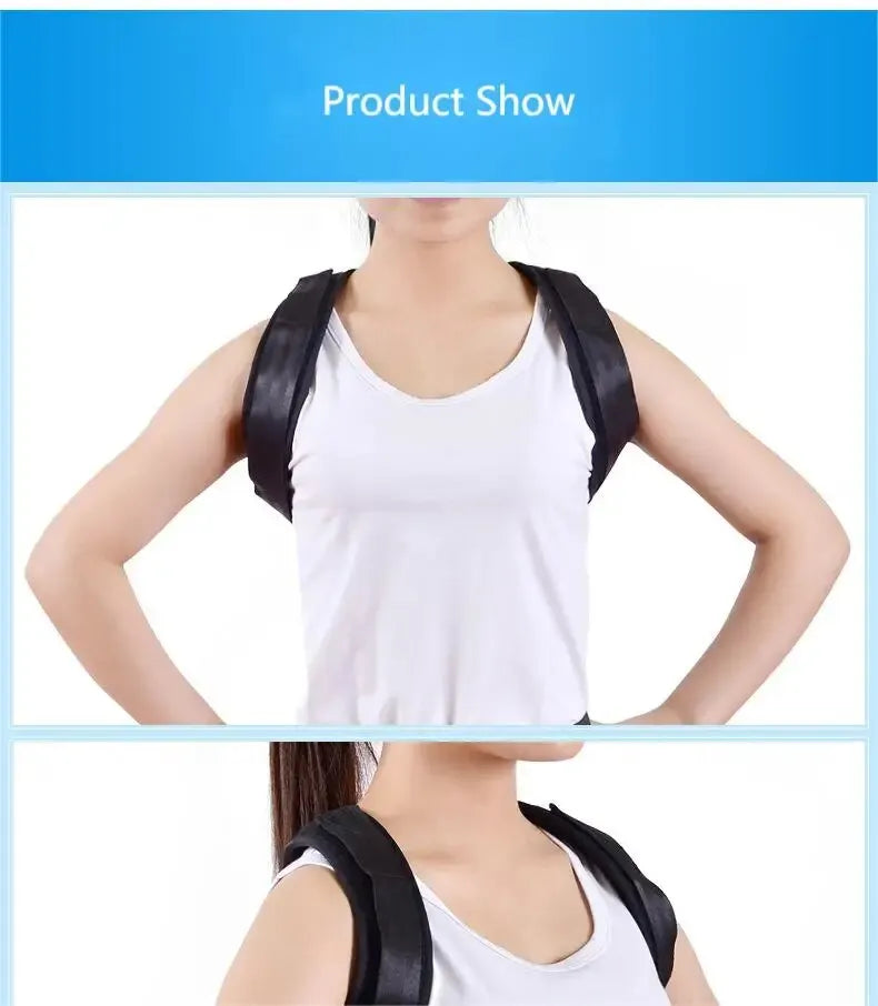Back Posture Corrector Belt – Adjustable Support Brace for Improved Sitting & Standing Posture