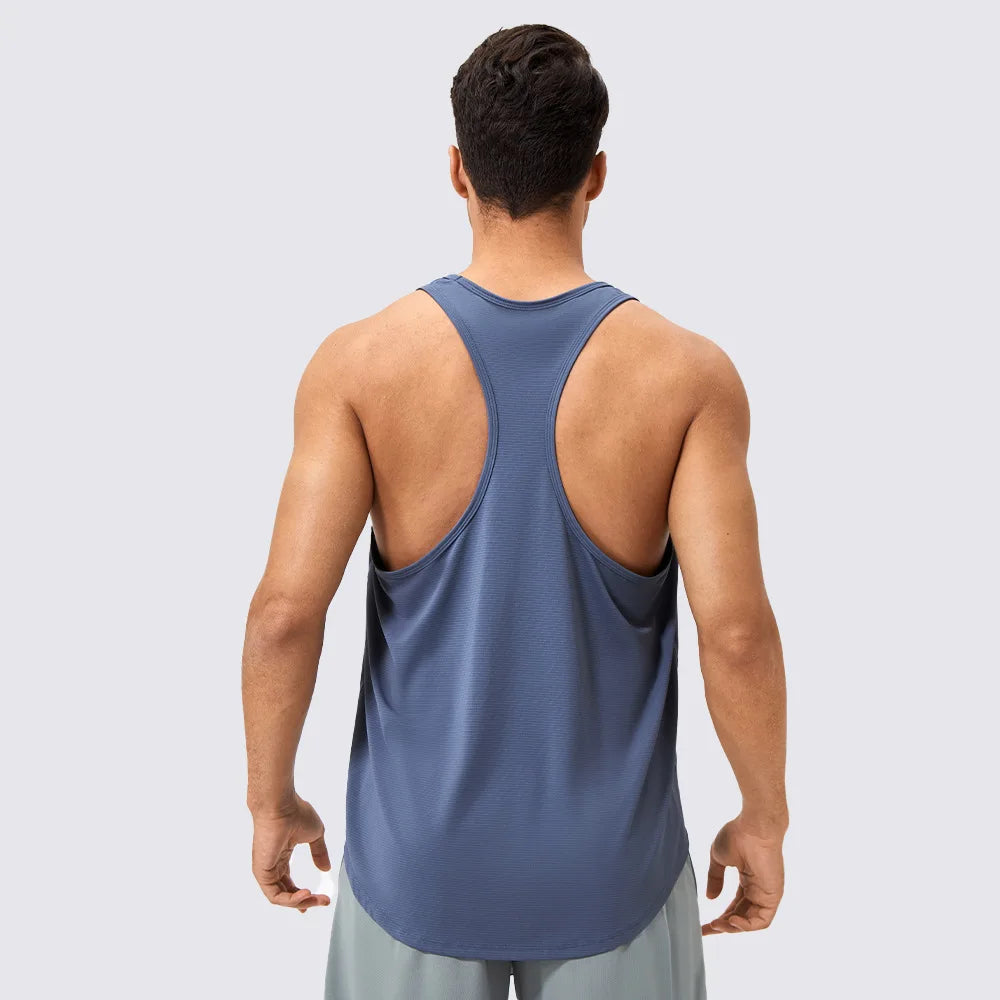 Men's Sleeveless Workout Tank Top – Quick-Dry Gym & Bodybuilding Training Vest