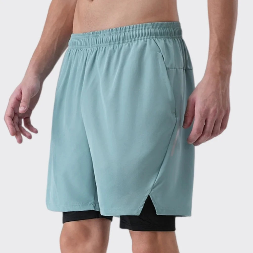 Men's Quick-Dry Running Shorts – Double Layer Gym & Workout Training Shorts