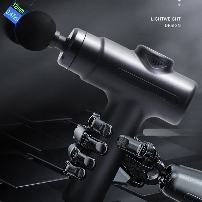 Electric Deep Tissue Massage Gun – 8 Interchangeable Heads for Full Body Recovery