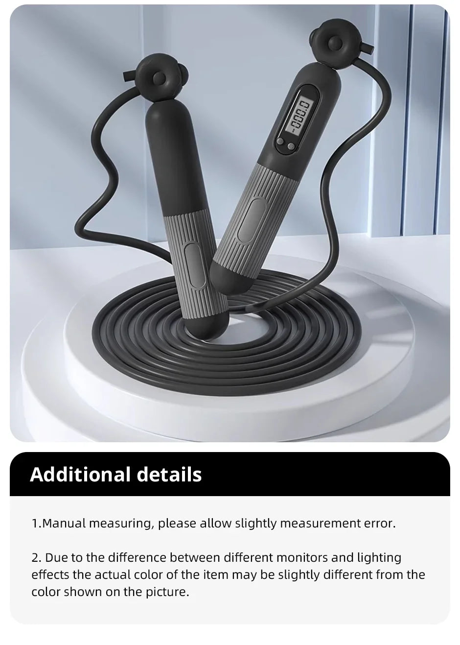 Adjustable Jump Rope with Calorie Counter Smart Fitness Exercise Skipping Rope for Weight Loss Unisex Jump Ropes