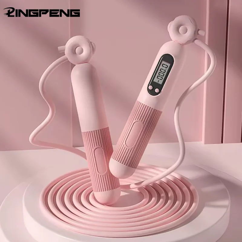 Adjustable Jump Rope with Calorie Counter Smart Fitness Exercise Skipping Rope for Weight Loss Unisex Jump Ropes