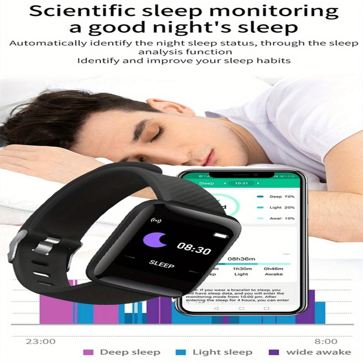 D13 Smart Watch – Bluetooth Fitness Tracker & Smart Sports Watch for Men and Women