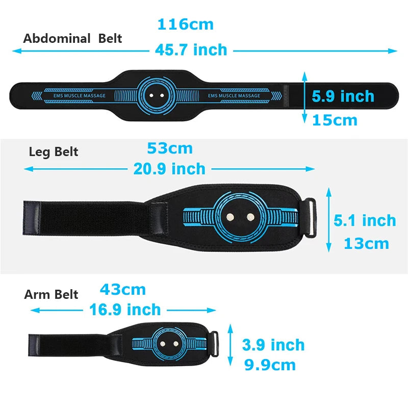 Smart EMS Muscle Stimulator – Abs Trainer & Abdominal Toning Belt