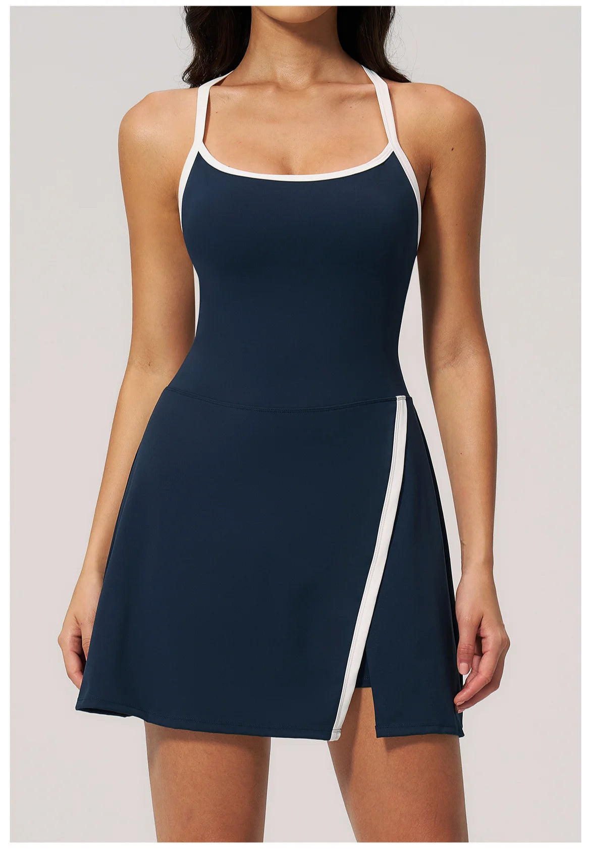 Women's Yoga Jumpsuit Set Anti-Glare One-Piece Ballet Dance Sports Dress Gym Rompers Push-Up Running Tennis Fitness Outfit
