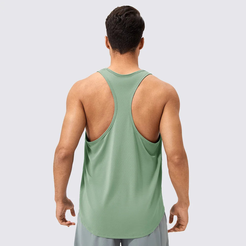 Men's Sleeveless Workout Tank Top – Quick-Dry Gym & Bodybuilding Training Vest