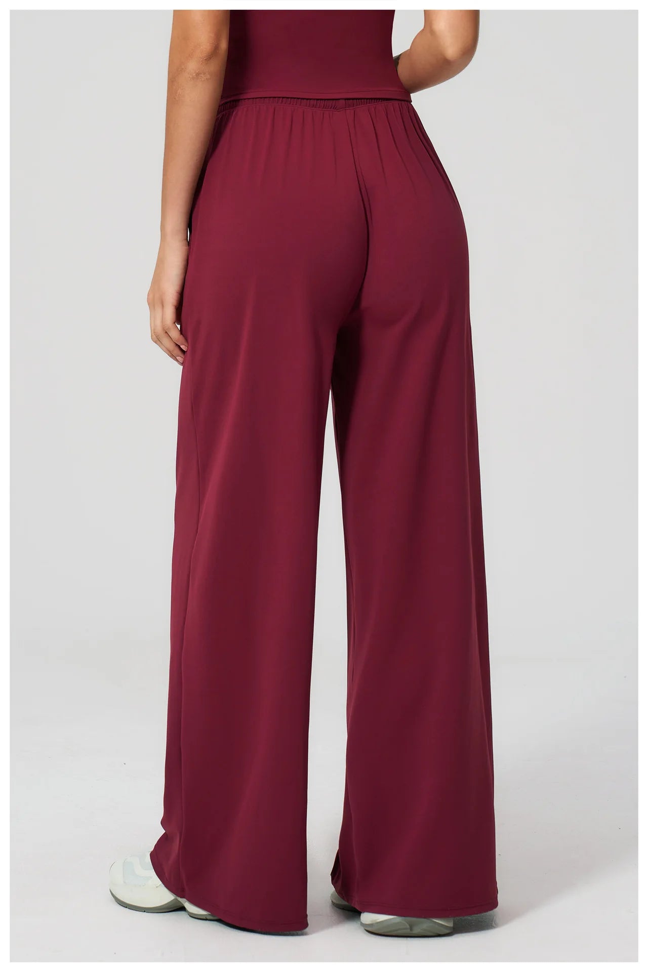 Yoga Pants Brushed Sports Pants Women's Hanging Wide Leg Loose Casual Pants Sports Running Fitness Elastic Drawstring Pants