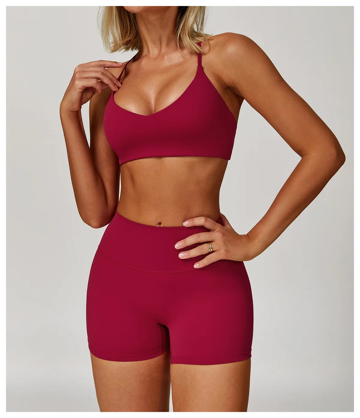 Women's Yoga Sports Set 2/3PCS Gym Workout Tracksuit Long Sleeve Sports Bra Athletic Wear Running Fitness Clothing