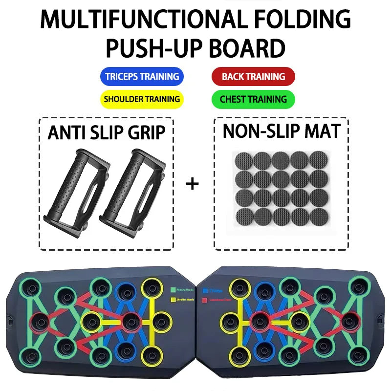 Portable Push-Up Board Set – Multifunctional Foldable Fitness Training Equipment