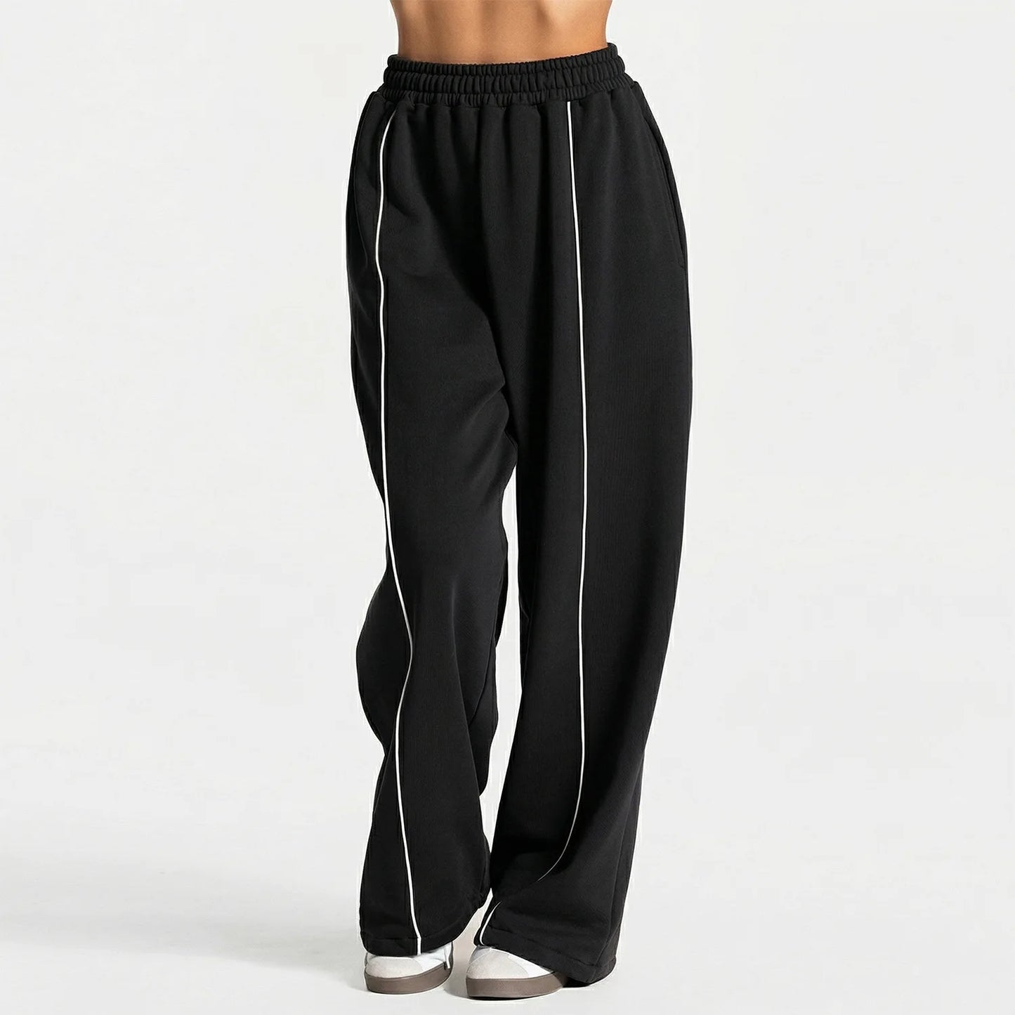 Women’s High Waist Yoga Pants – Wide Leg Casual Sports & Gym Trousers