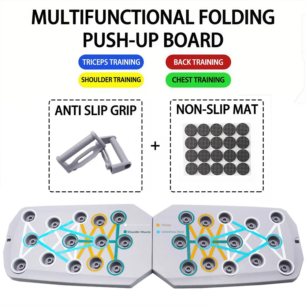 Portable Push-Up Board Set – Multifunctional Foldable Fitness Training Equipment