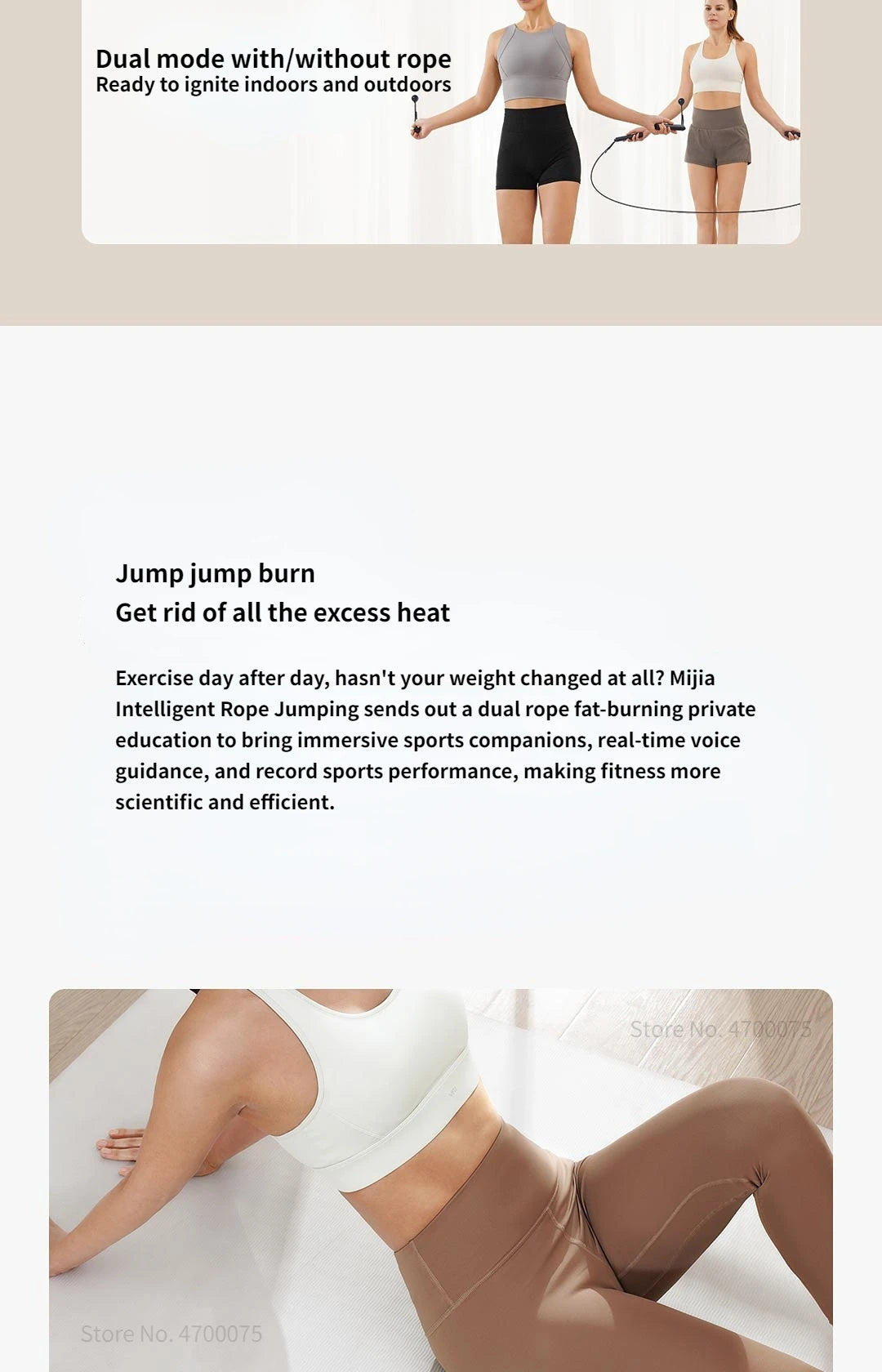 Xiaomi Mijia Smart Jump Rope Bluetooth 5.0 Digital Counter with APP Control Calorie Tracker for Fitness And Weight Loss Exercise