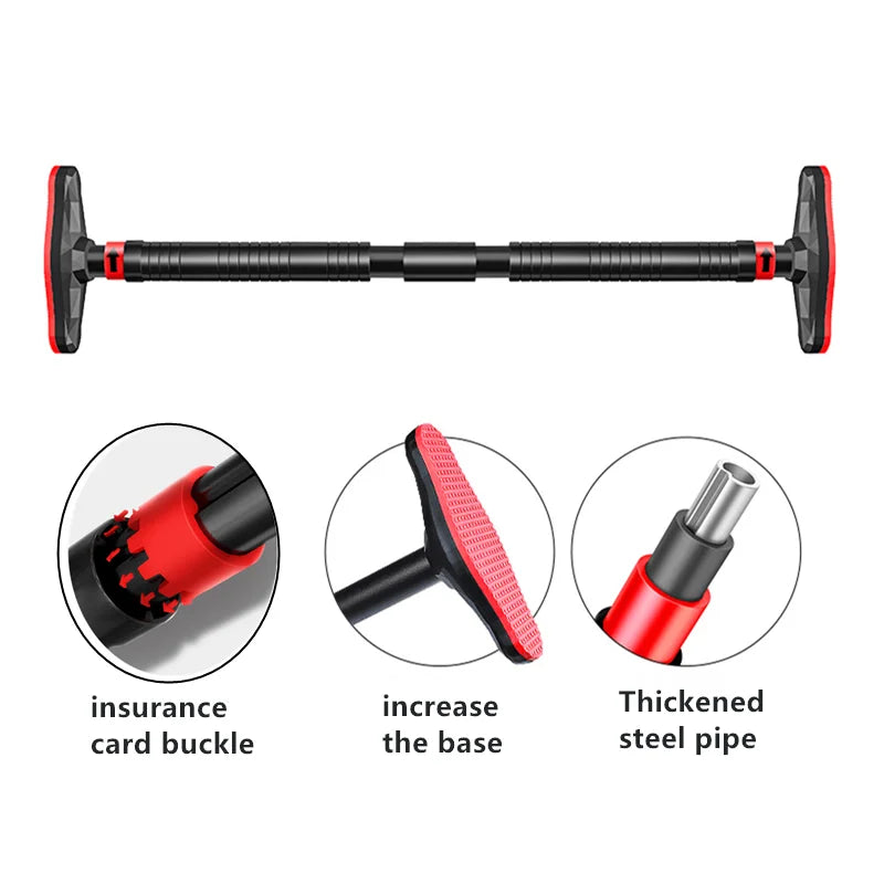 400kg Adjustable Door Pull-Up Bar – Home Gym Chin-Up Training Equipment