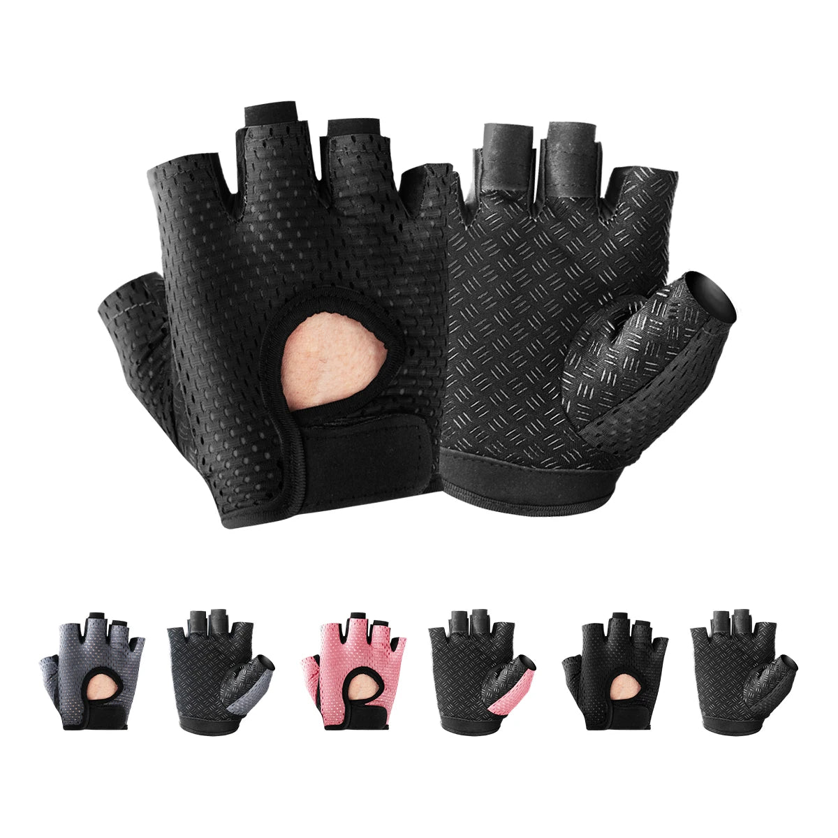 WRELS Women's Gym Fitness Gloves – Breathable Half-Finger Anti-Slip Workout Gloves