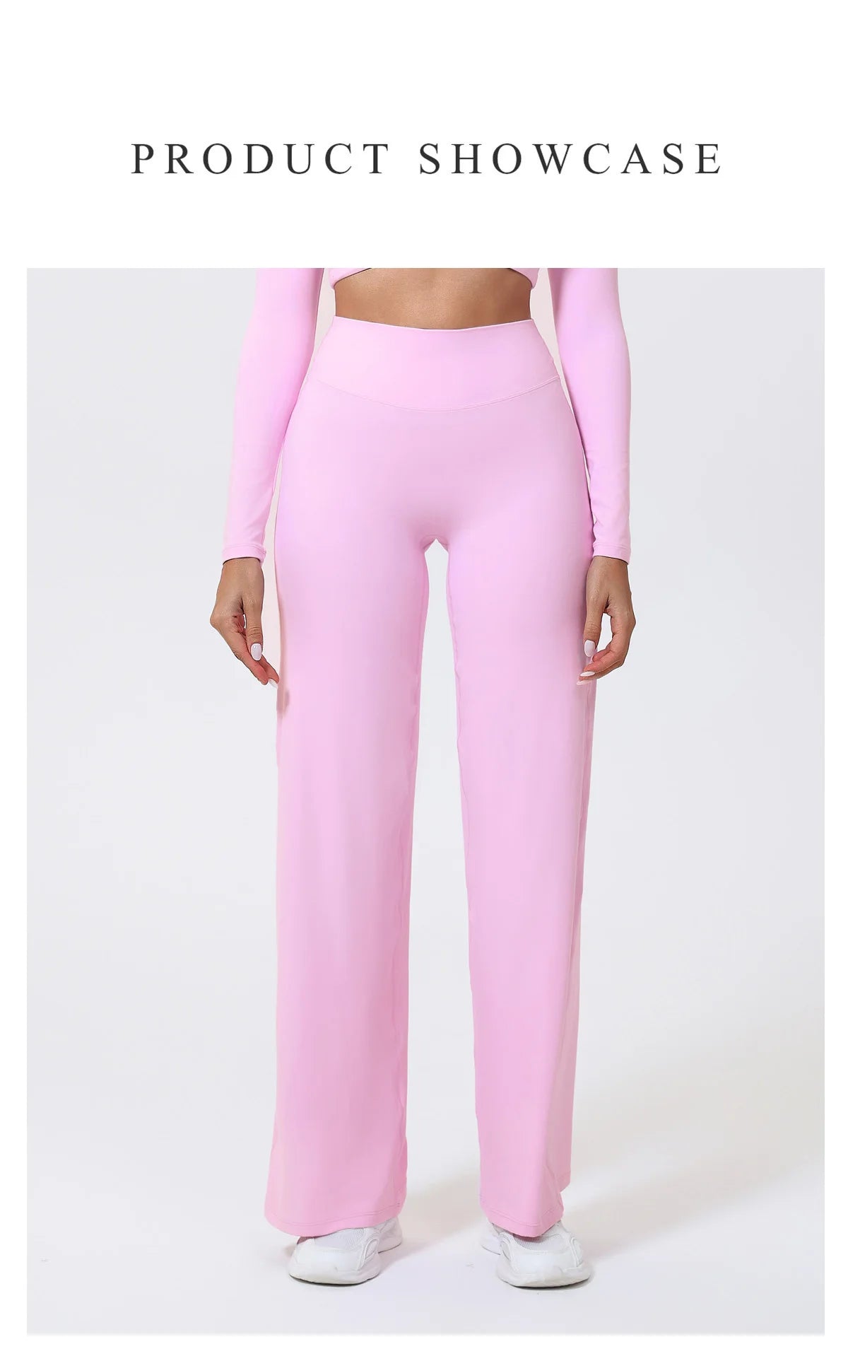 Women's Straight-Leg Yoga Pants – Naked-Feel Wide Leg Sports & Fitness Leggings