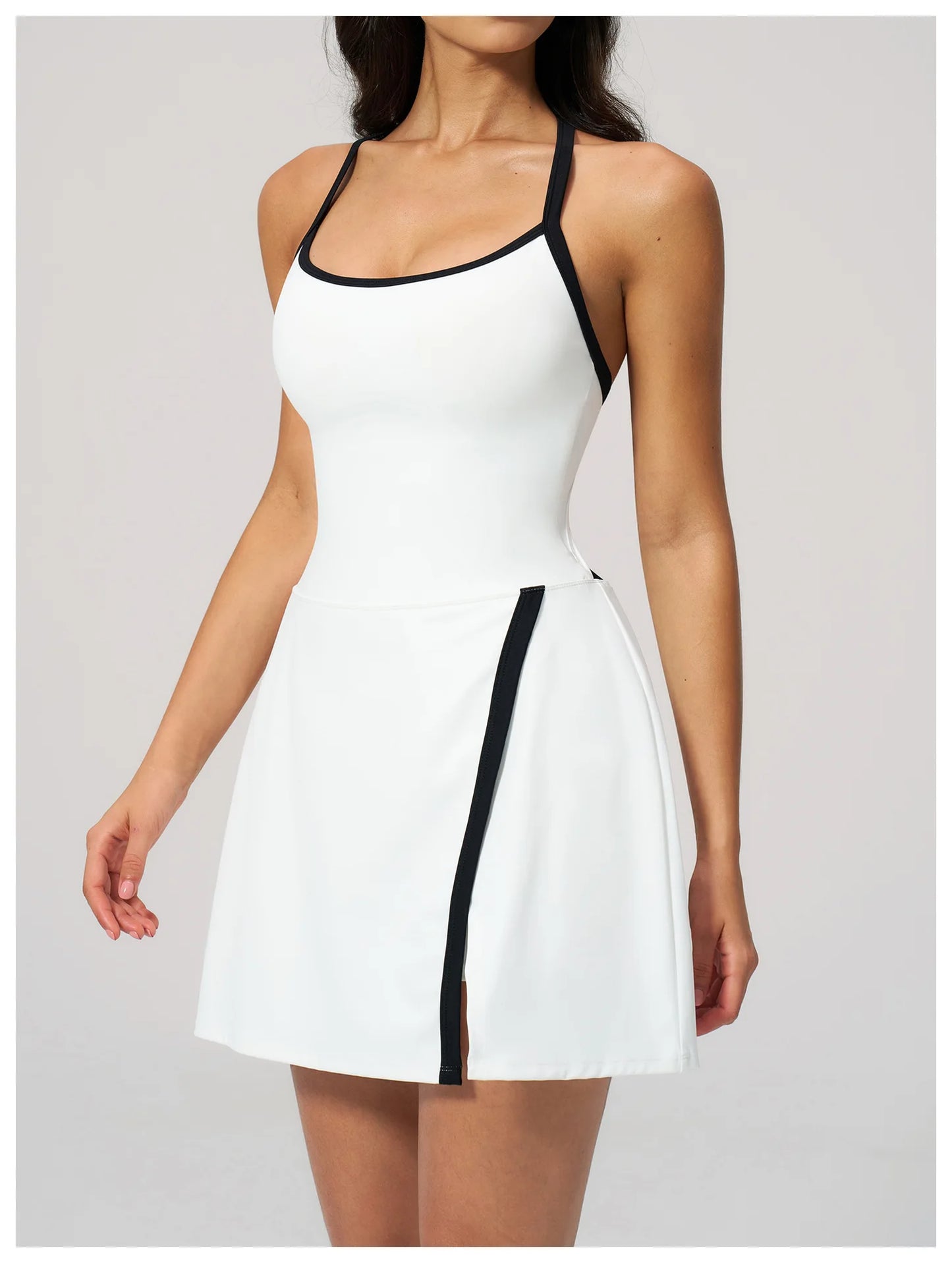 Women's Yoga Jumpsuit Set Anti-Glare One-Piece Ballet Dance Sports Dress Gym Rompers Push-Up Running Tennis Fitness Outfit