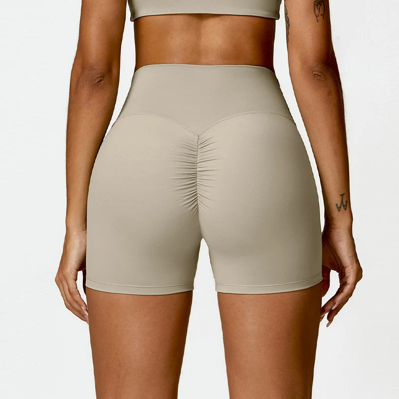 Summer Butt Lift Scrunch Yoga Shorts – High Waist Gym & Workout Shorts for Women