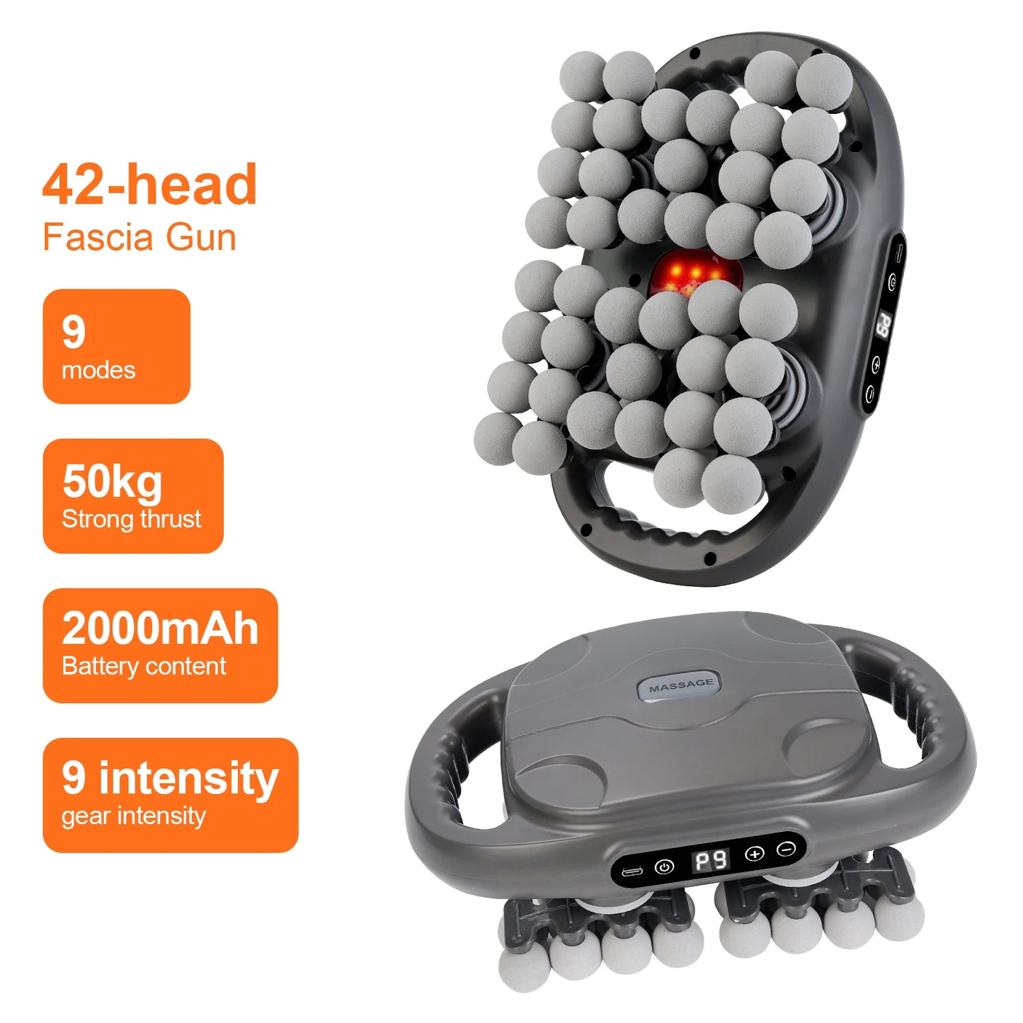 Head Fascia Massage Gun – Deep Tissue Muscle Relaxation Device