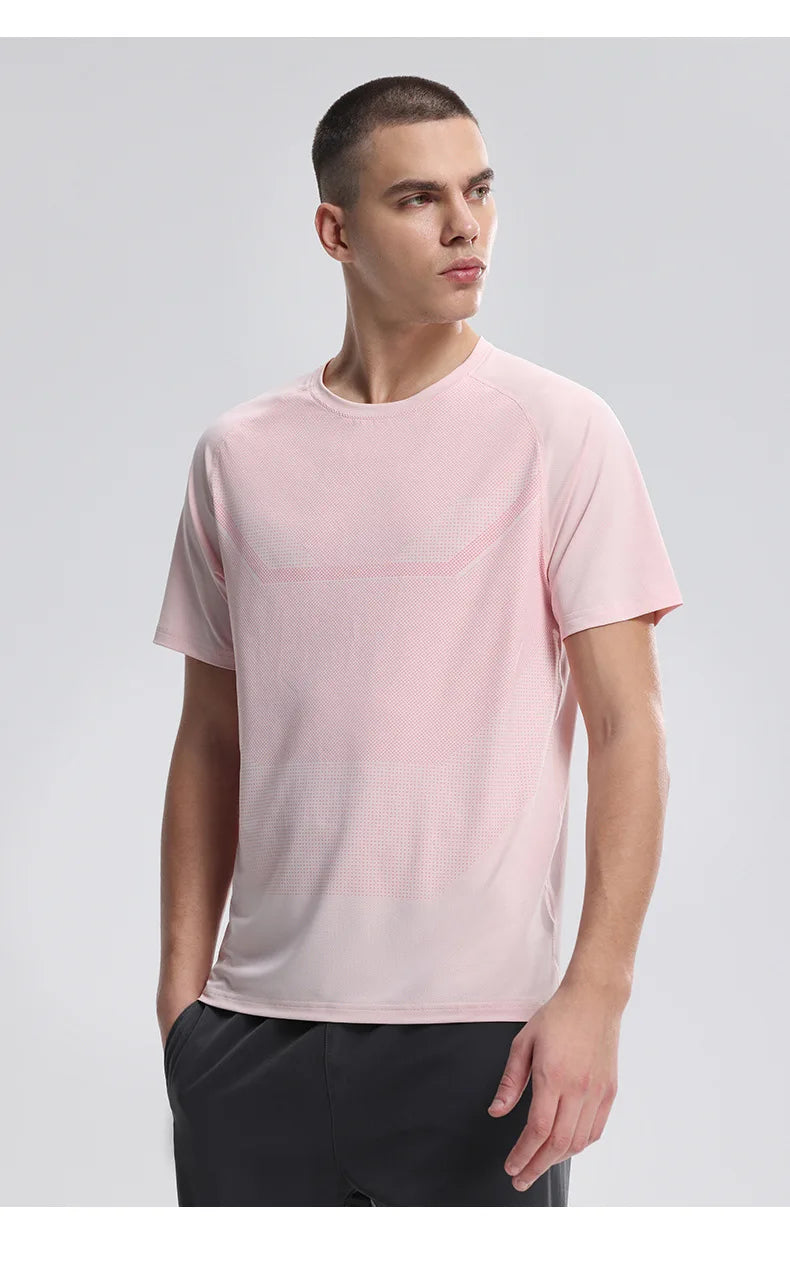 Men's Fitness Sports T-Shirt – Breathable Slim Fit Gym, Running & Cycling Tee