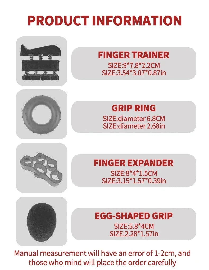 Strength Exercise Gripper Kits Finger Stretcher Arthritis Grip Rehabilitation Training Pliers Countable Finger Exercise Equipment
