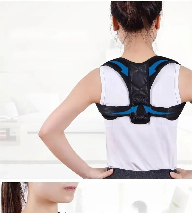 Back Posture Corrector Belt – Adjustable Support Brace for Improved Sitting & Standing Posture