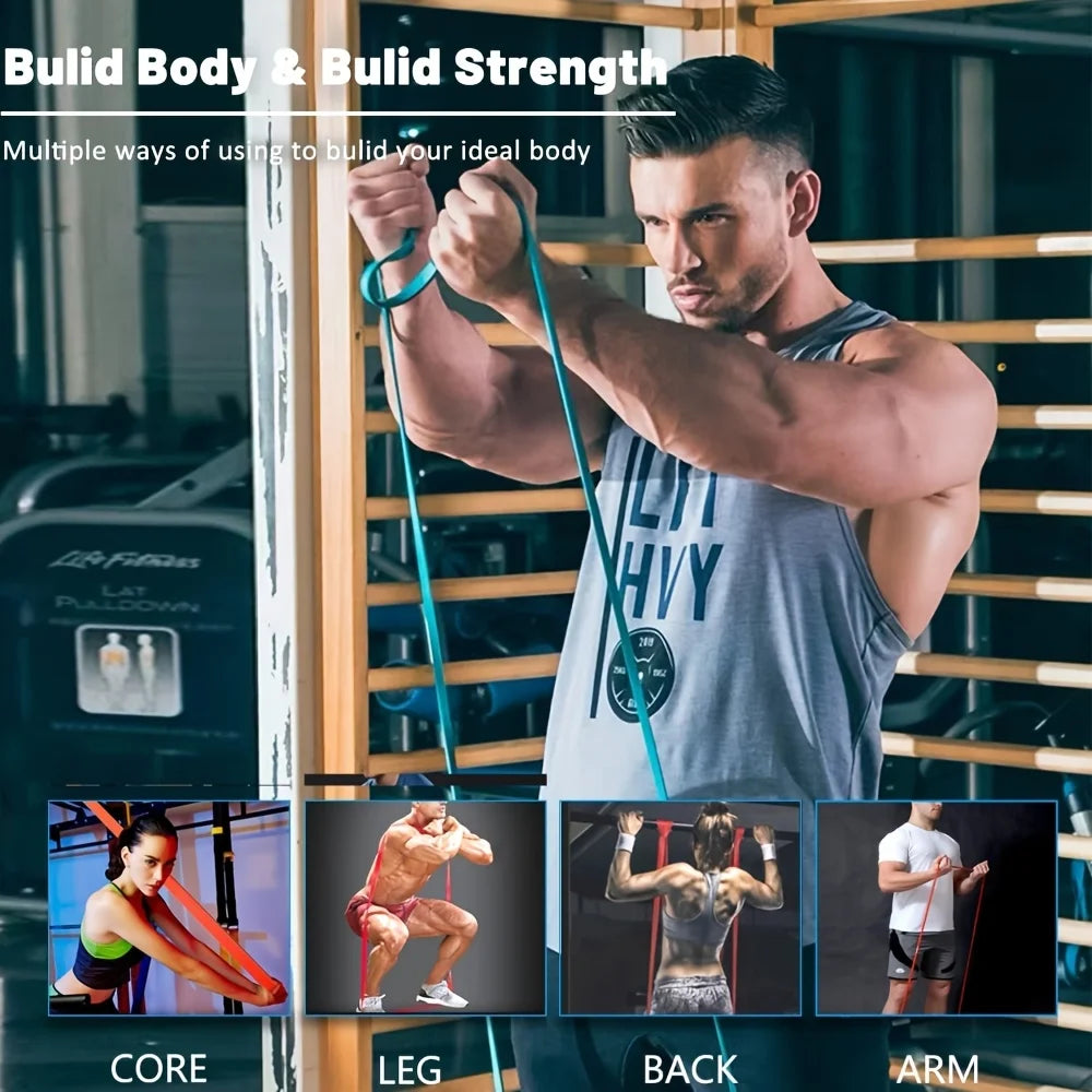 Full Body Resistance Bands – Home Gym Strength Training Equipment for Men & Women