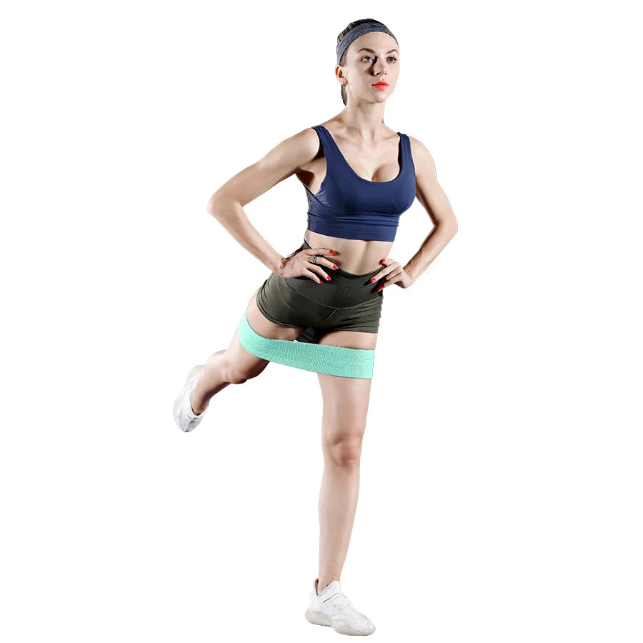 Elastic Glute Thigh Resistance Bands Fabric Booty Squat Circle Stretch Yoga Gym Equipment Hip Fitness Strips Loops Unisex