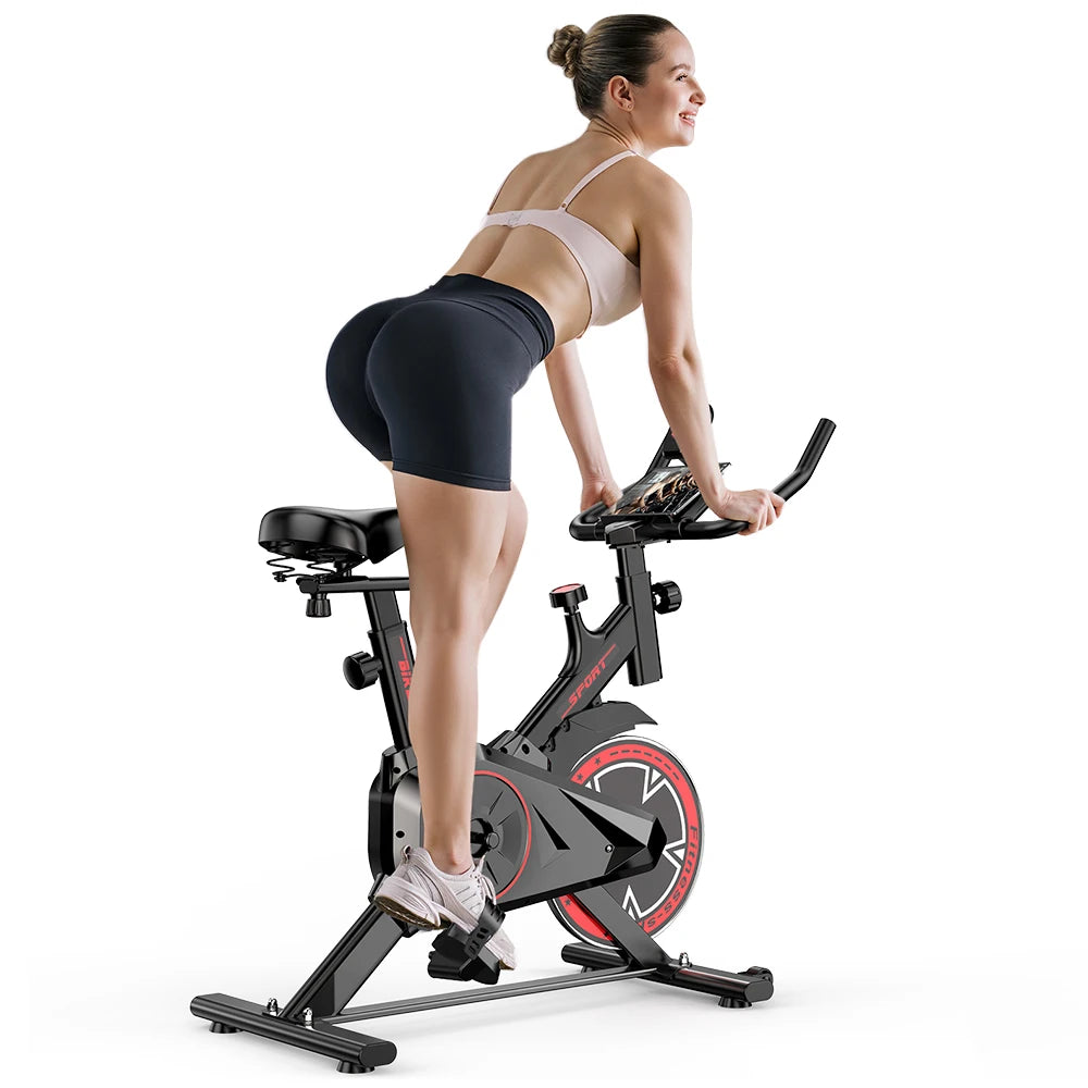 Indoor Spin Bike – Quiet Belt Drive Home Cardio Trainer