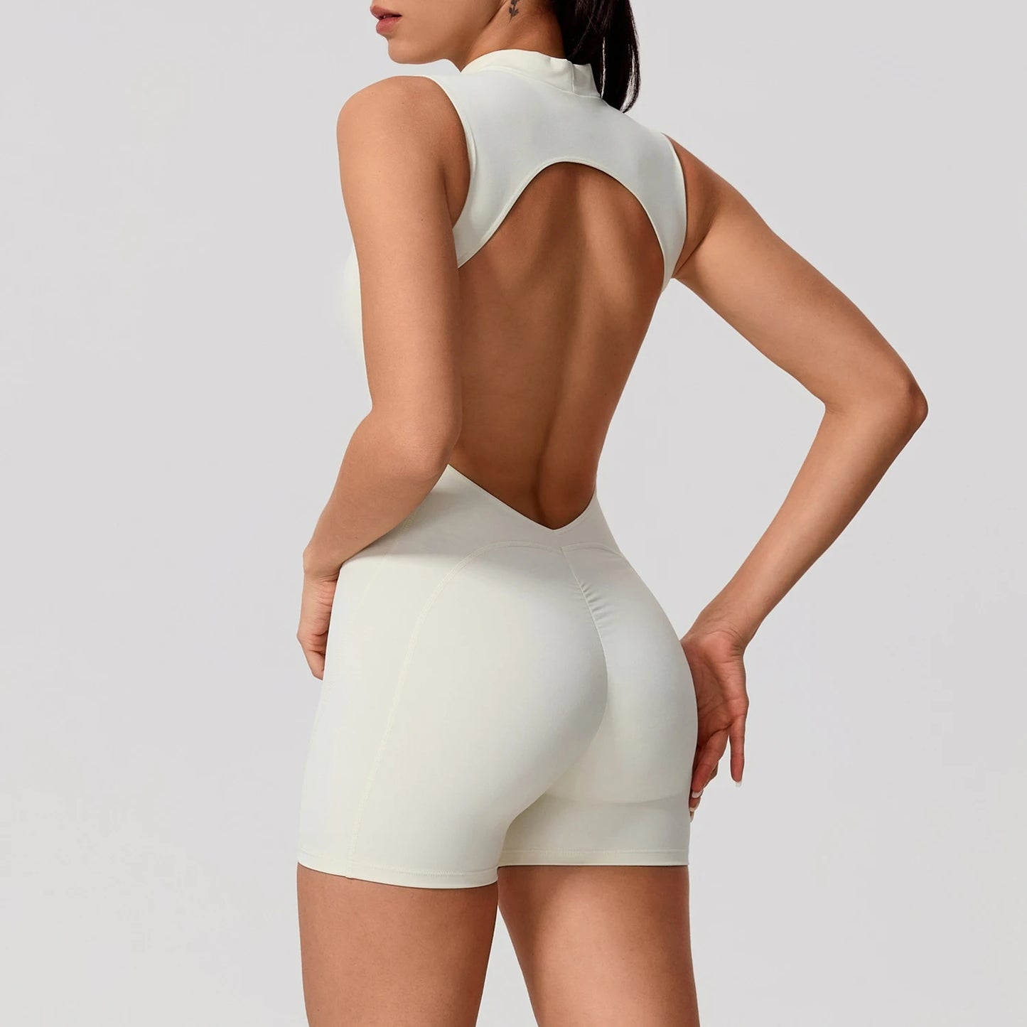 Women's Sports Jumpsuit – Sleeveless High-Stretch Yoga & Fitness Bodysuit