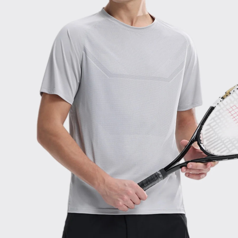 Men's Fitness Sports T-Shirt – Breathable Slim Fit Gym, Running & Cycling Tee