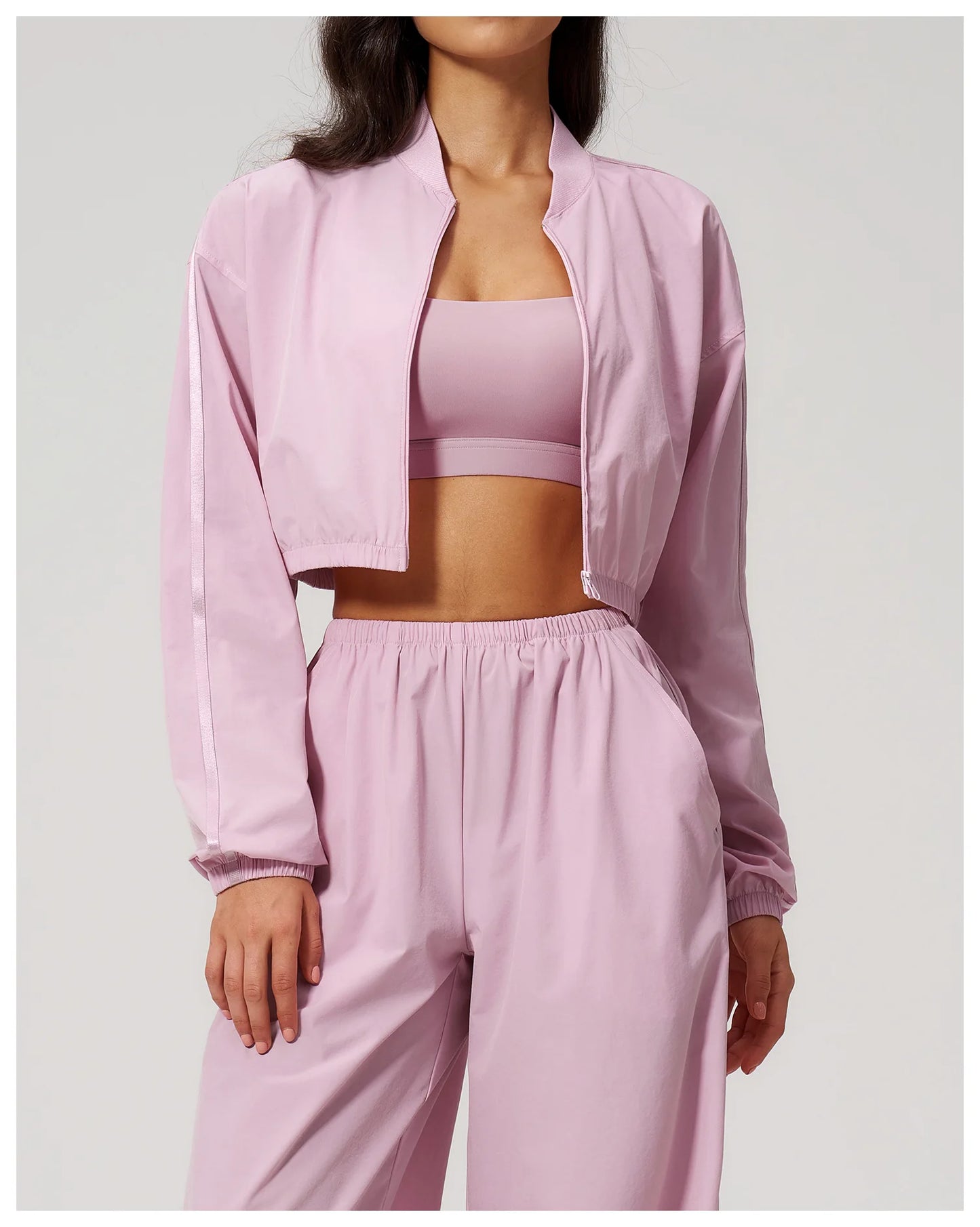 Women's UPF 50+ Sun Protection Jacket – Cropped Sports Fitness & Yoga Jacket