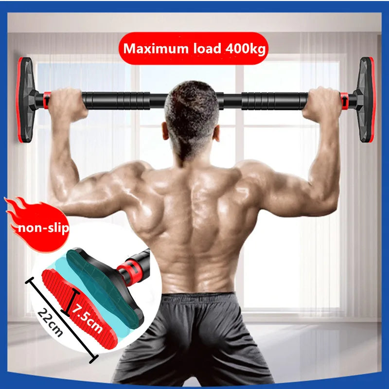 400kg Adjustable Door Pull-Up Bar – Home Gym Chin-Up Training Equipment