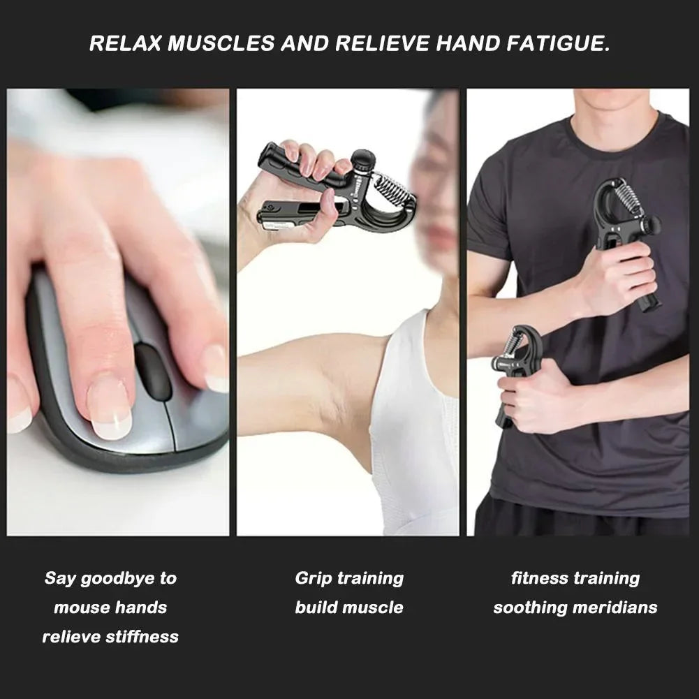 Strength Exercise Gripper Kits Finger Stretcher Arthritis Grip Rehabilitation Training Pliers Countable Finger Exercise Equipment