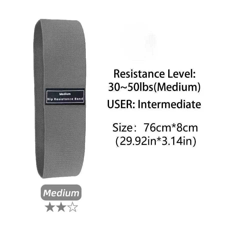 Elastic Glute Thigh Resistance Bands Fabric Booty Squat Circle Stretch Yoga Gym Equipment Hip Fitness Strips Loops Unisex